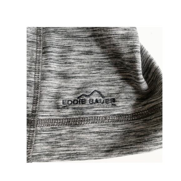 Eddie Bauer Gray Mock-Neck 1/4 Side Zip Pullover w/ Thumbholes M - Picture 14 of 15